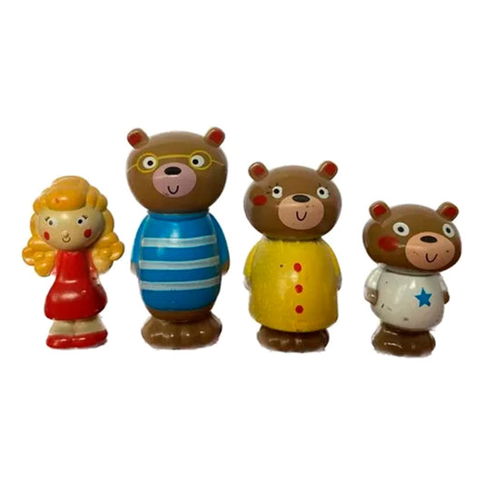 Livro Com Cenário Cachinhos Dourados e os Três Ursos | Com 4 Personagens