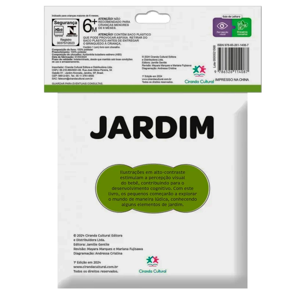 Jardim | Livro de Pano | Chocalho