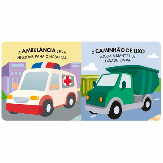 Veículos | Livro de Banho | Com 2 Brinquedos