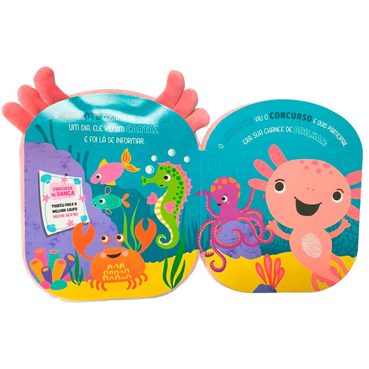 O Axolote Dançarino | Capa Pelúcia