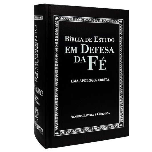 Bíblia de Estudo em Defesa da Fé | ARC | Capa Dura Preta