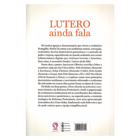 Lutero Ainda Fala | Jamierson Oliveira