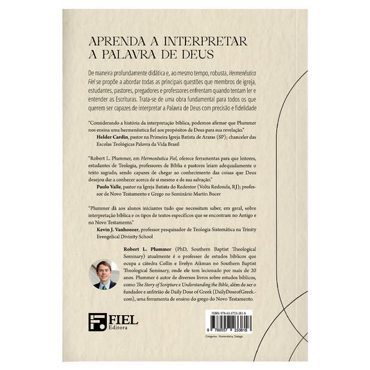 Hermenêutica Fiel | Robert L Plummer