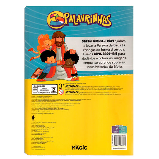 3 Palavrinhas | Colorindo Com Lápis Arco-Íris