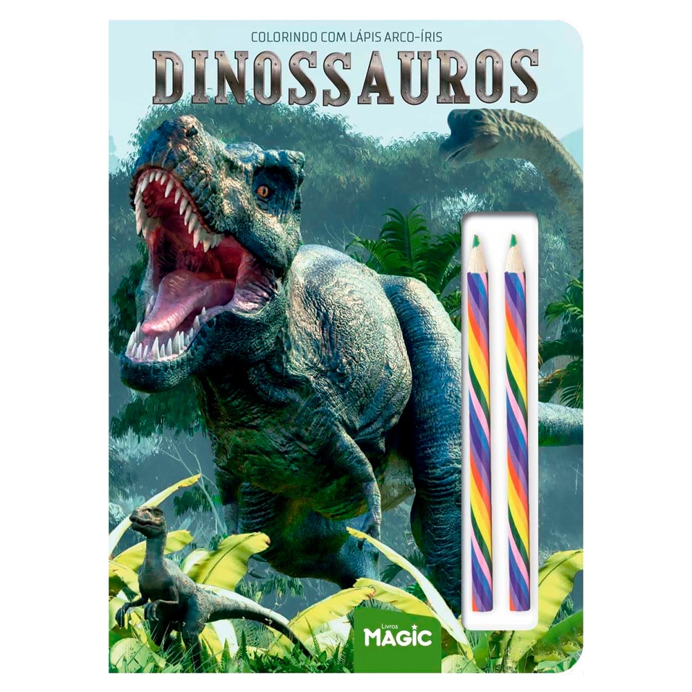 Dinossauros | Colorindo Com Lápis Arco-Íris