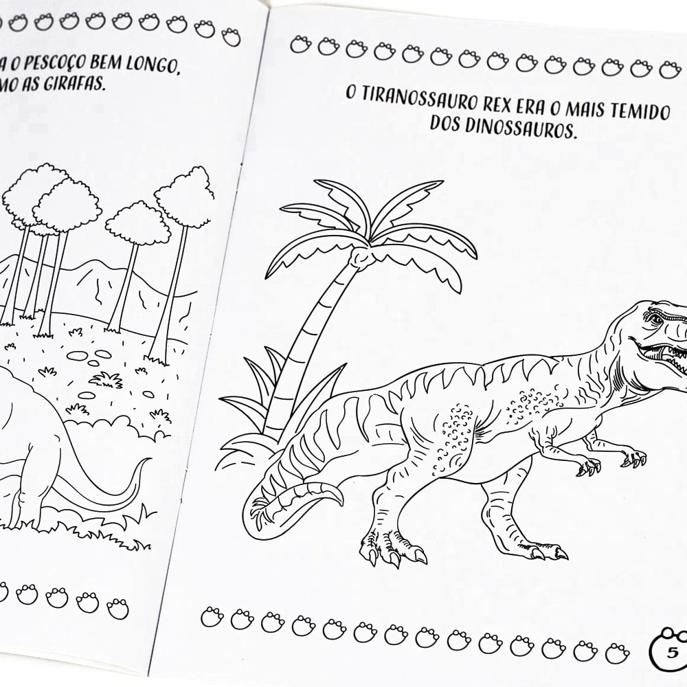 Dinossauros | Colorindo Com Lápis Arco-Íris