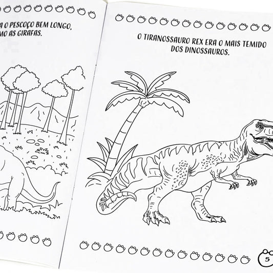Dinossauros | Colorindo Com Lápis Arco-Íris