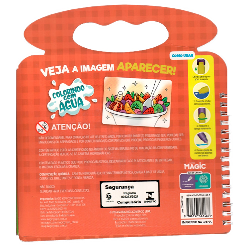 Frutas | Aquabook | Colorindo Com Água