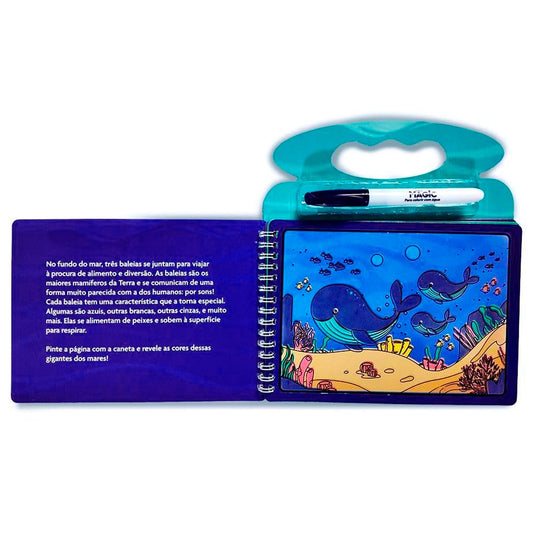 Oceano | Aquabook | Colorindo Com Água