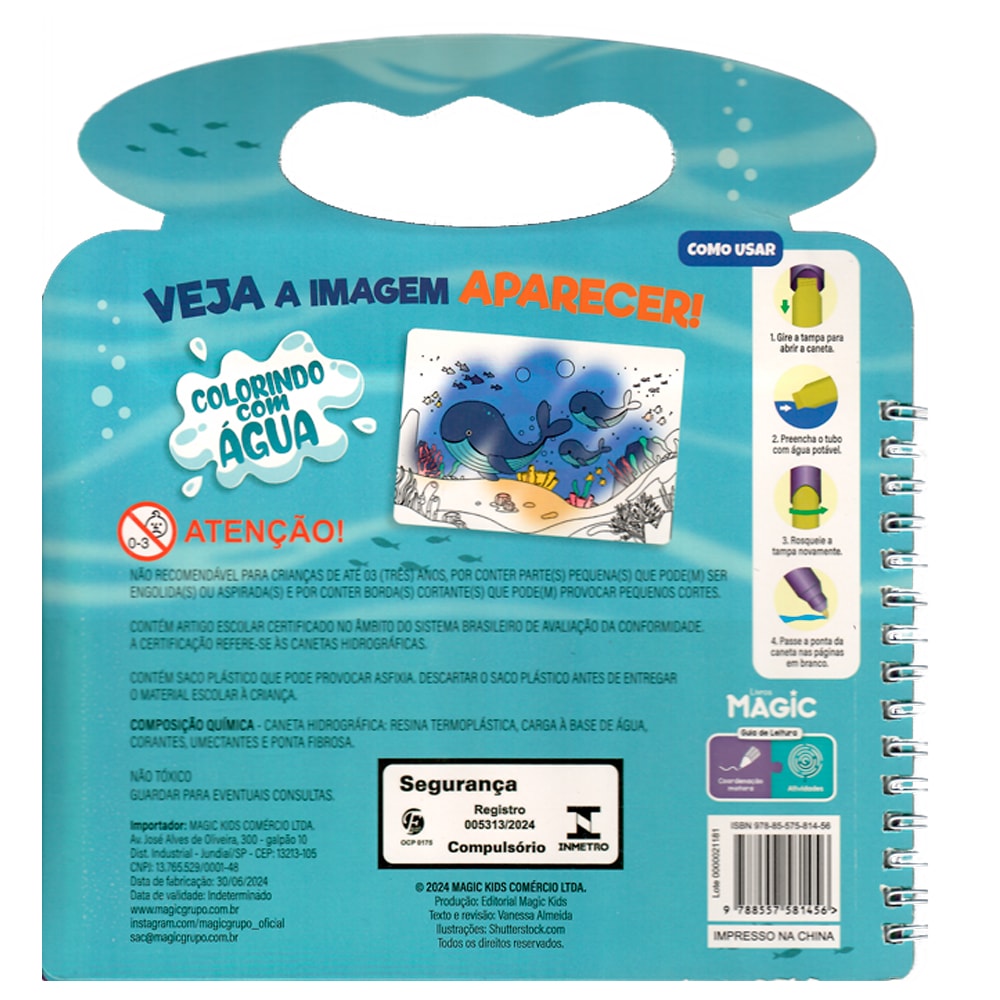 Oceano | Aquabook | Colorindo Com Água