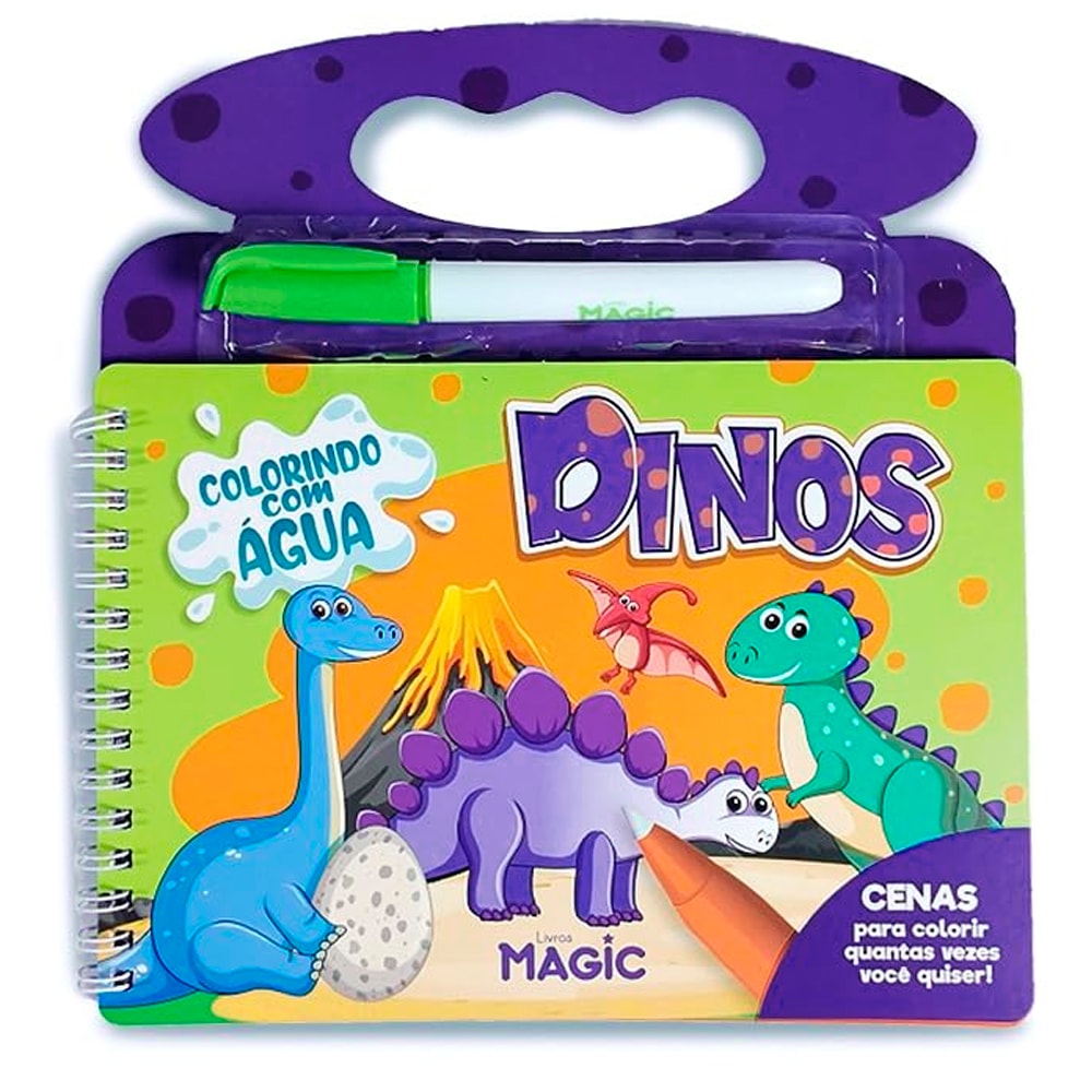 Dinos | Aquabook | Colorindo Com Água