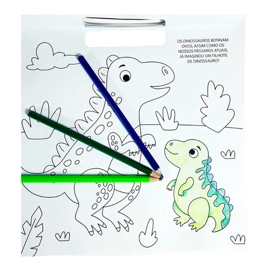 Dinossauros Para Colorir | 100 Adesivos