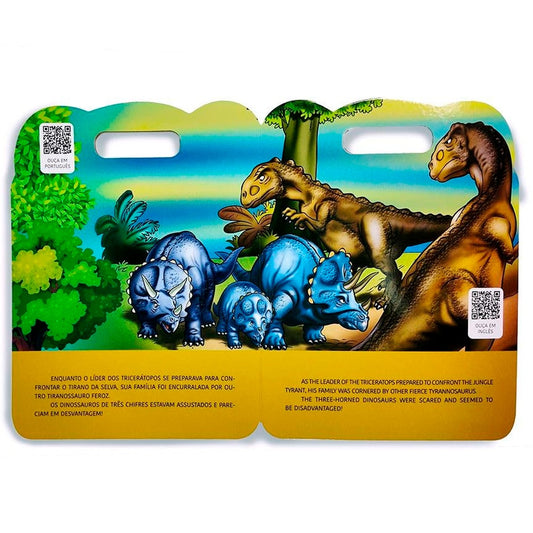 A Coragem do Triceratopo| QR Codes de Narrações em Inglês e Português
