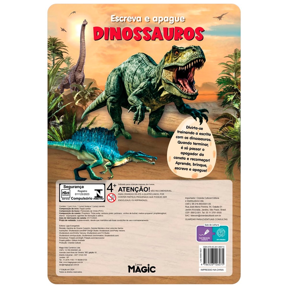 Dinossauros | Escreva e Apague