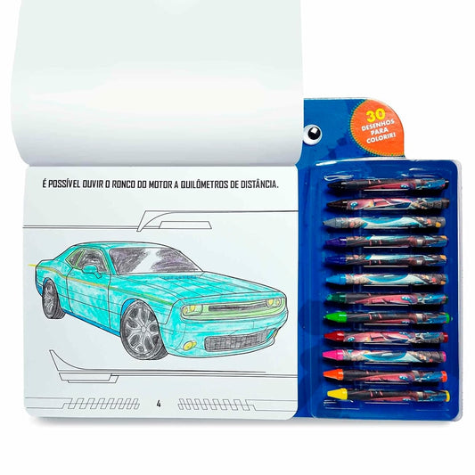 Colorindo | Carros | 12 Gizes de Cera