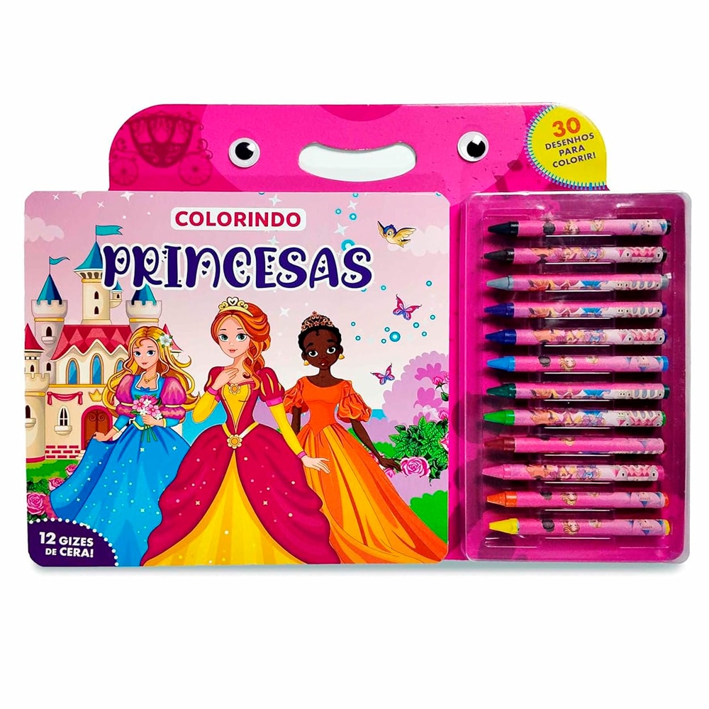 Colorindo | Princesas | 12 Gizes de Cera