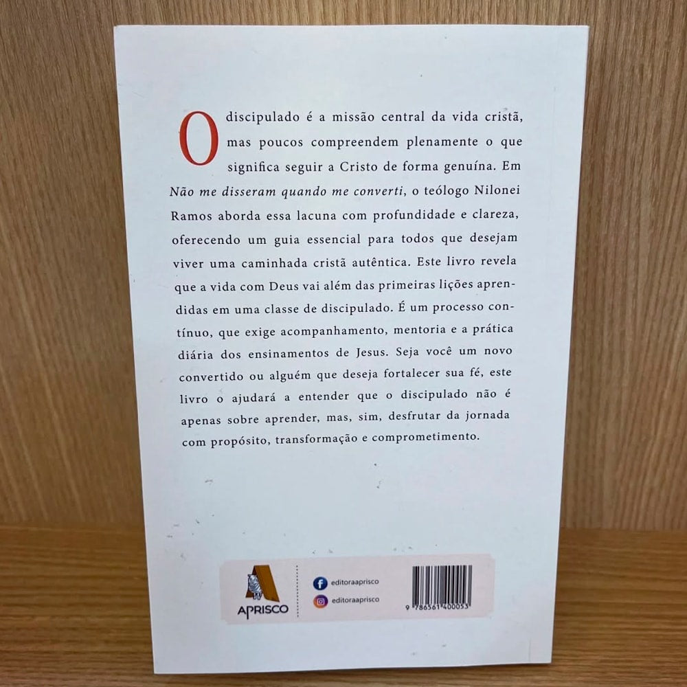 Não Me Disseram Quando Me Converti | Nilonei Ramos