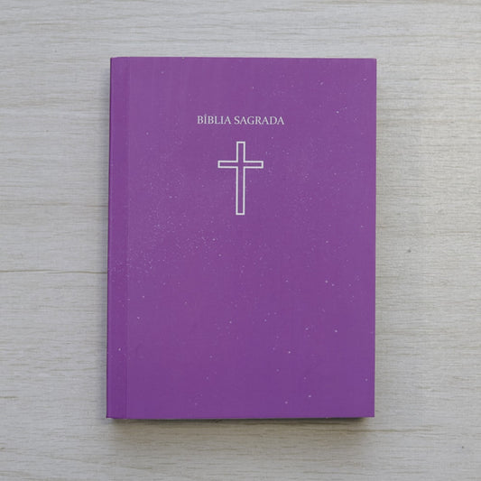 Bíblia Sagrada Média Salvos Pela Graça | ARC | Capa Brochura Rosa