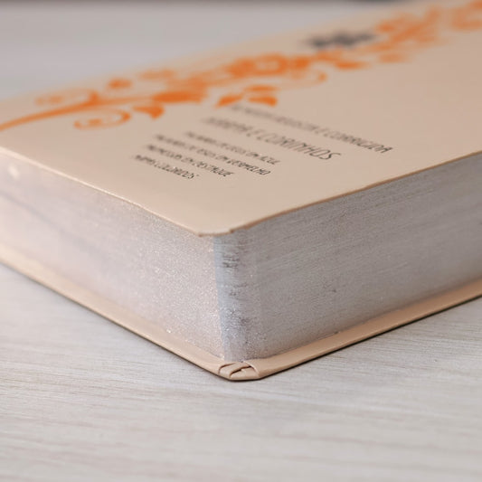 Bíblia Sagrada | Letra Gigante | ARC | Harpa Avivada e Corinhos | Capa PU Luxo Rosê e Laranja
