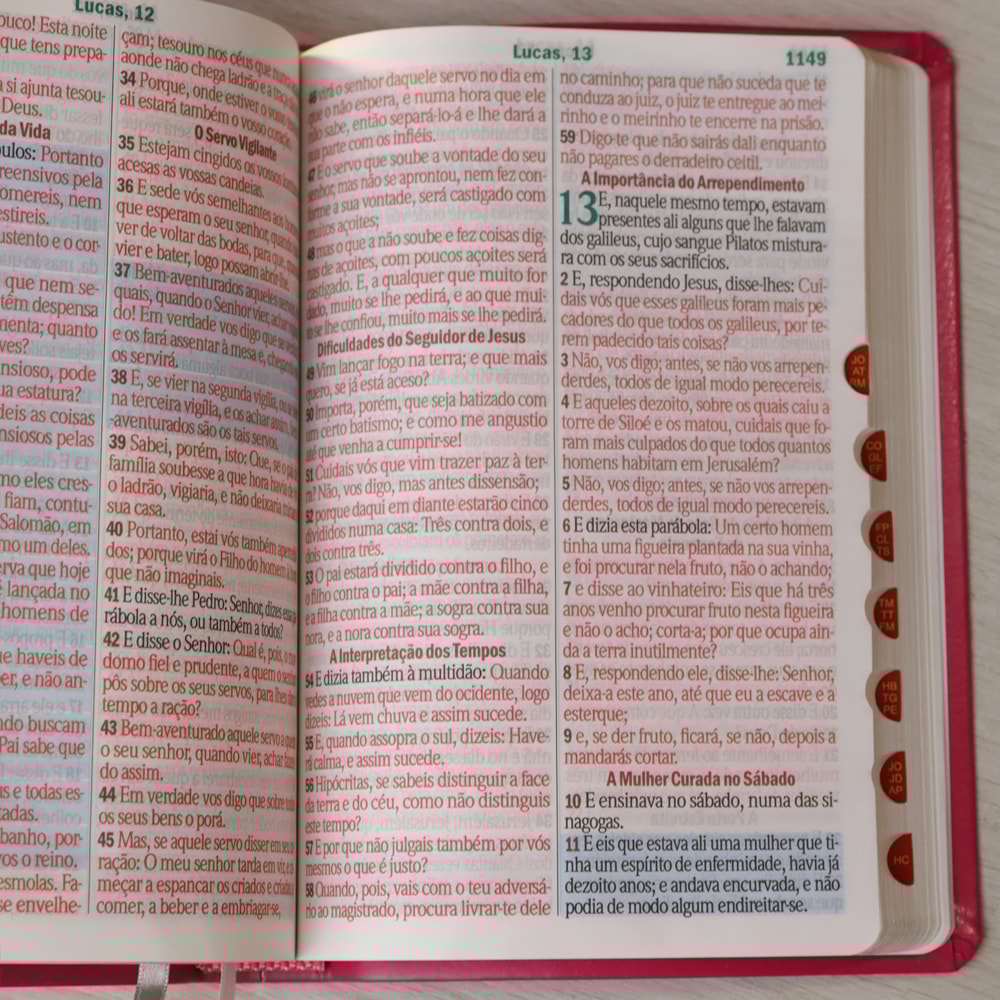 Bíblia Sagrada | Letra Hipergigante | ARC | Harpa Avivada e Corinhos | Capa PU Luxo Floral Margarida Pink