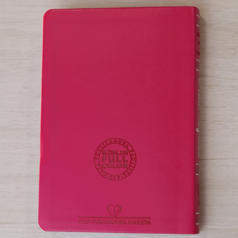 Bíblia Sagrada | Letra Hipergigante | ARC | Harpa Avivada e Corinhos | Capa PU Luxo Floral Margarida Pink