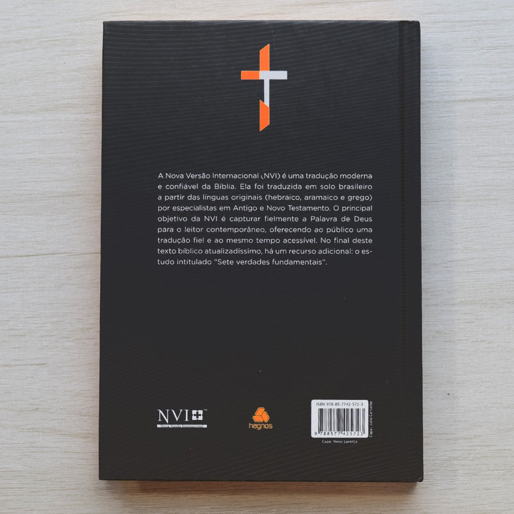 Bíblia Sagrada | NVI | Neon Laranja | Capa Dura