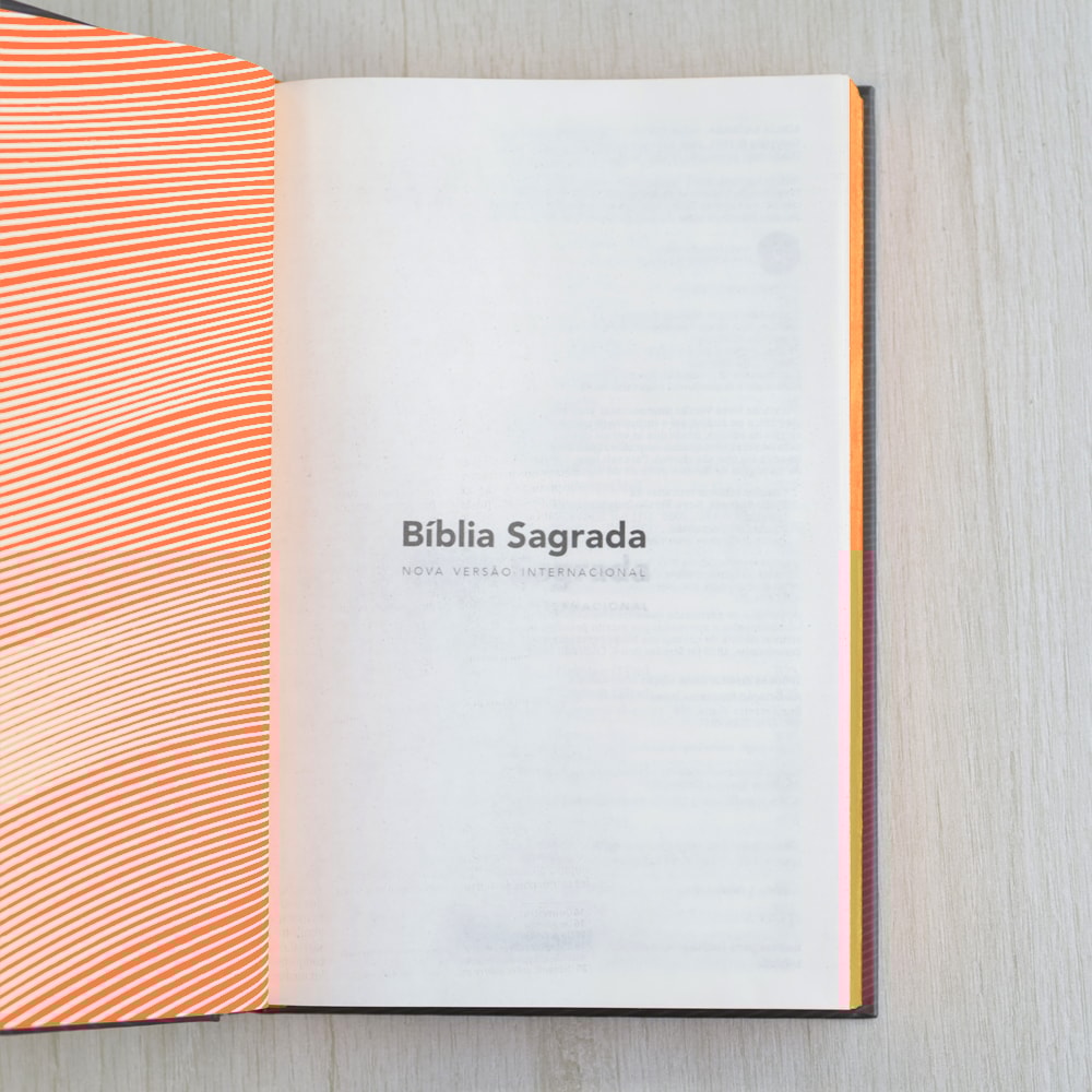 Bíblia Sagrada | NVI | Neon Laranja | Capa Dura