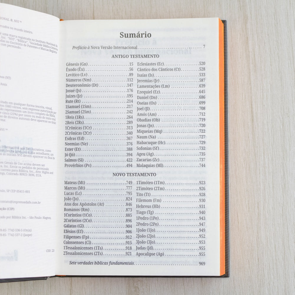 Bíblia Sagrada | NVI | Neon Laranja | Capa Dura