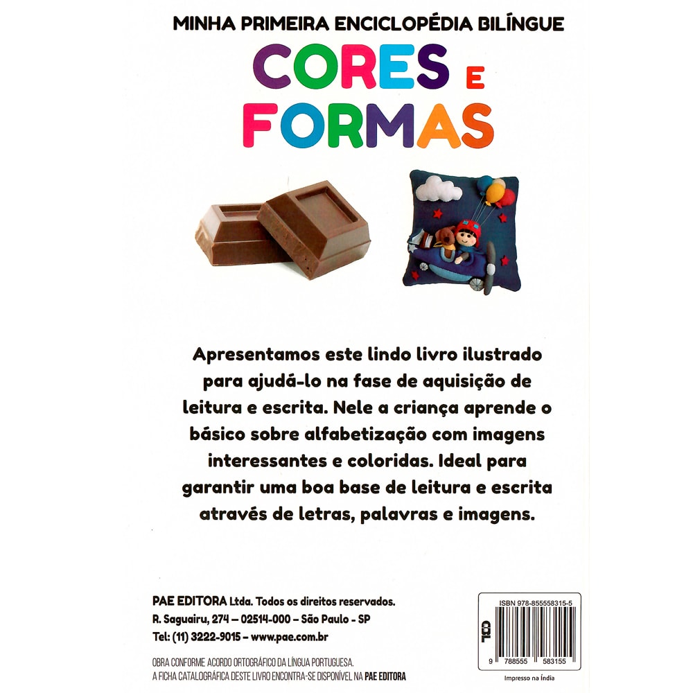 Minha Primeira Enciclopédia Bilíngue | Cores e Formas