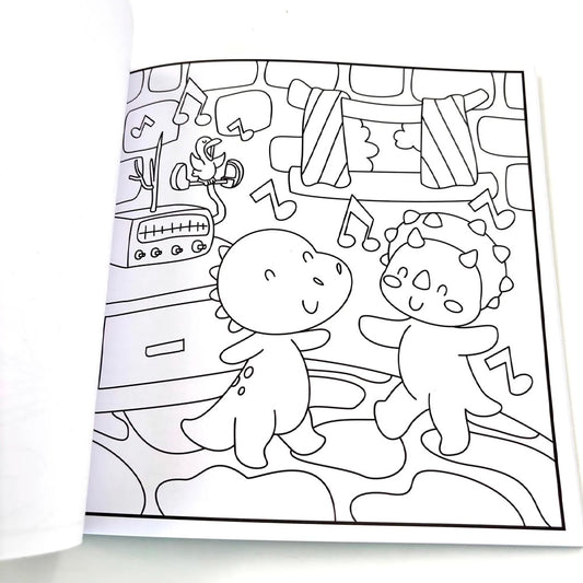 Comfy Dinosaurs | Livro de Colorir