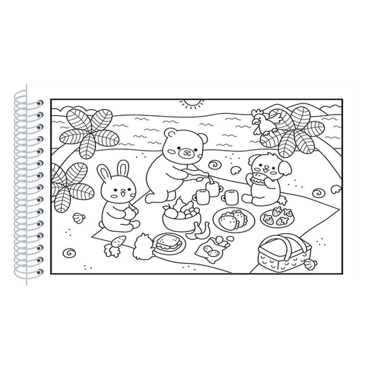 Comfy e Cozy | Livro de Colorir | Capa Dura Verde