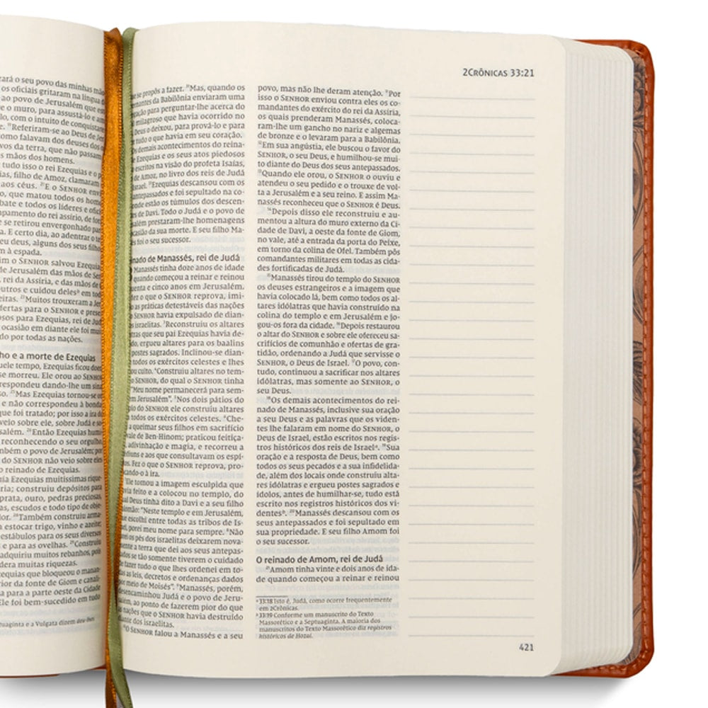 Biblia Cruz Marrom | NVI | Com Espaço Para Anotações