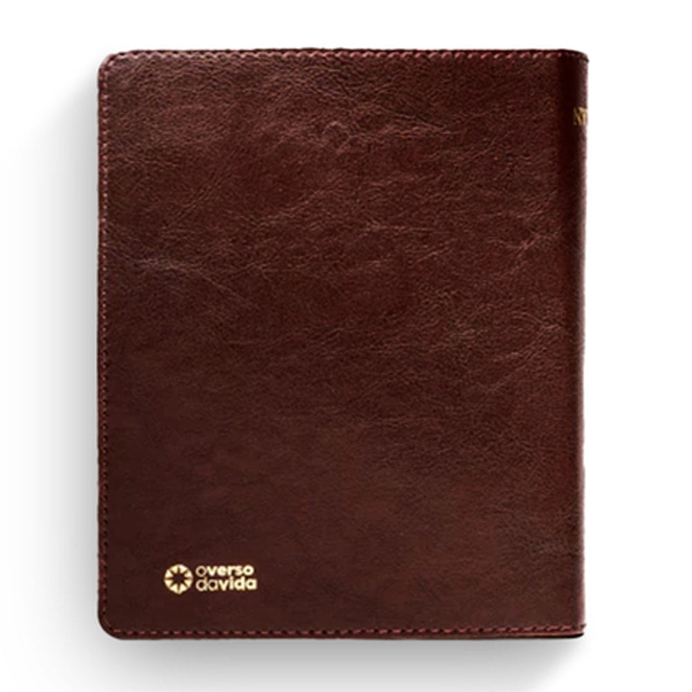 Biblia Cruz Marrom | NVI | Com Espaço Para Anotações