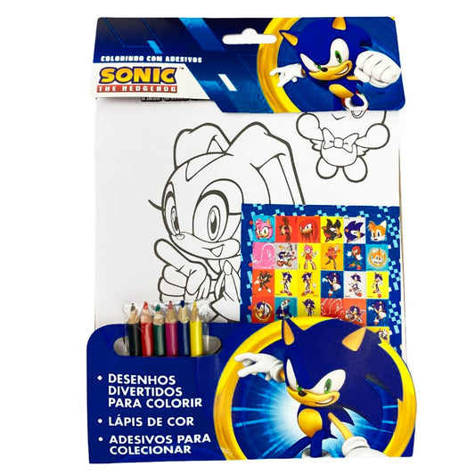 Sonic | Colorindo com Adesivos