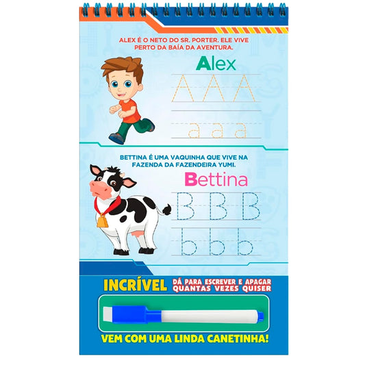 Riscabook | Patrulha Canina | Alfabeto | Escreva e Apague