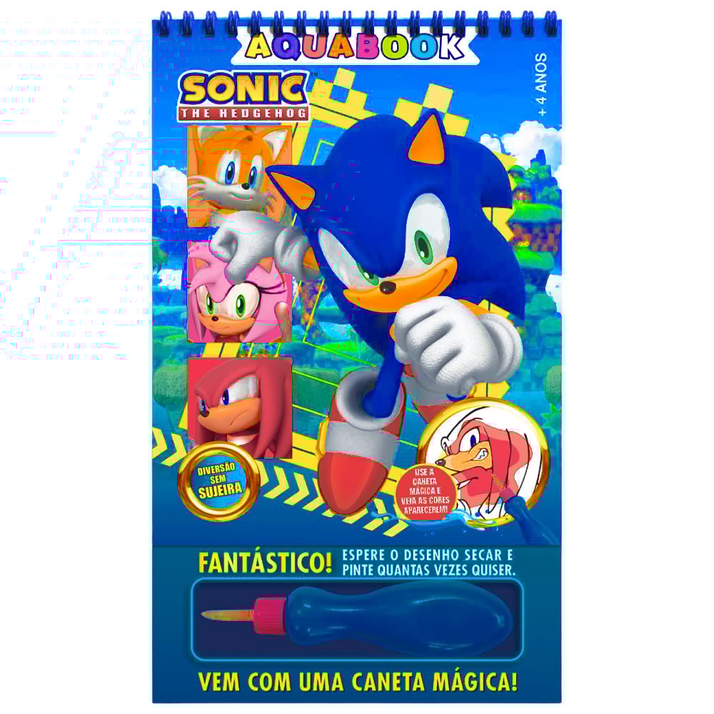 Aquabook Sonic | Diversão Sem Sujeira