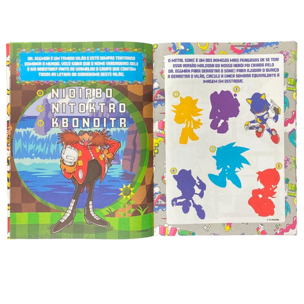 Sonic The Hedgehog | Hora da Alegria | Atividades e Desenhos Para Colorir