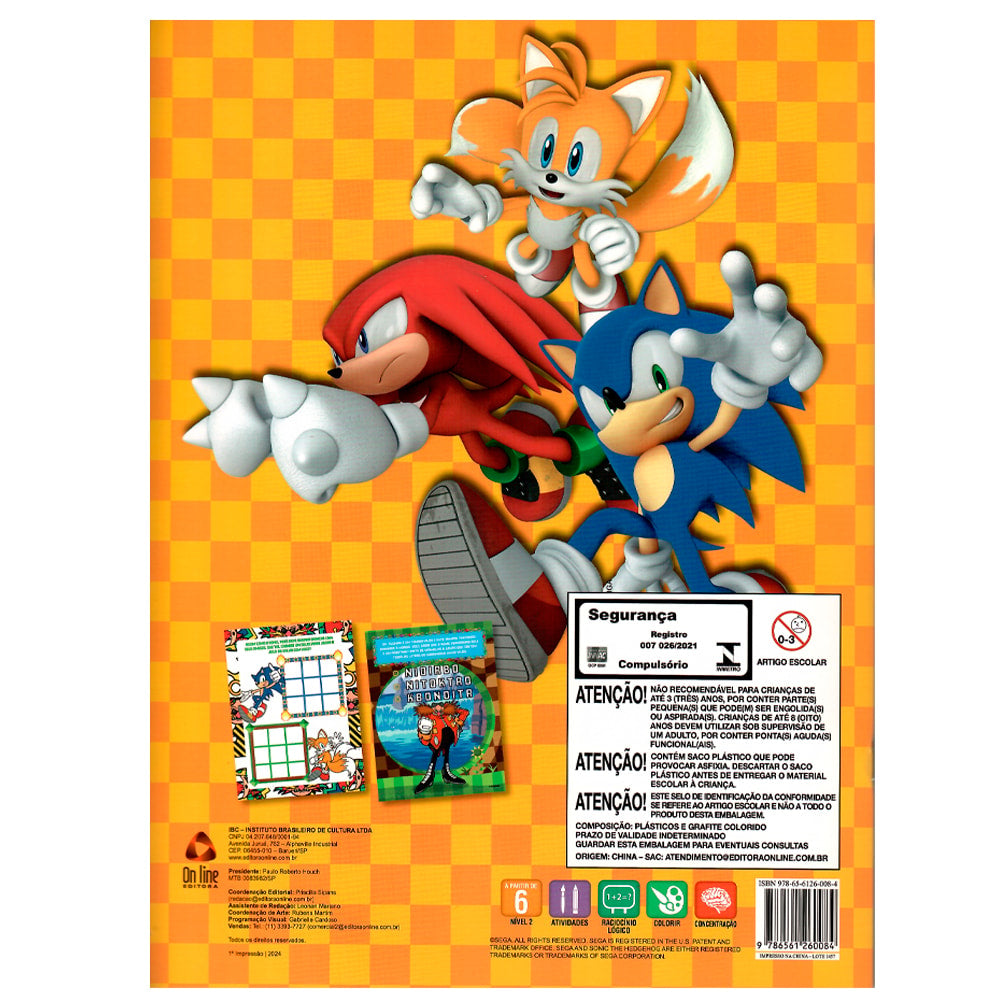 Sonic The Hedgehog | Hora da Alegria | Atividades e Desenhos Para Colorir