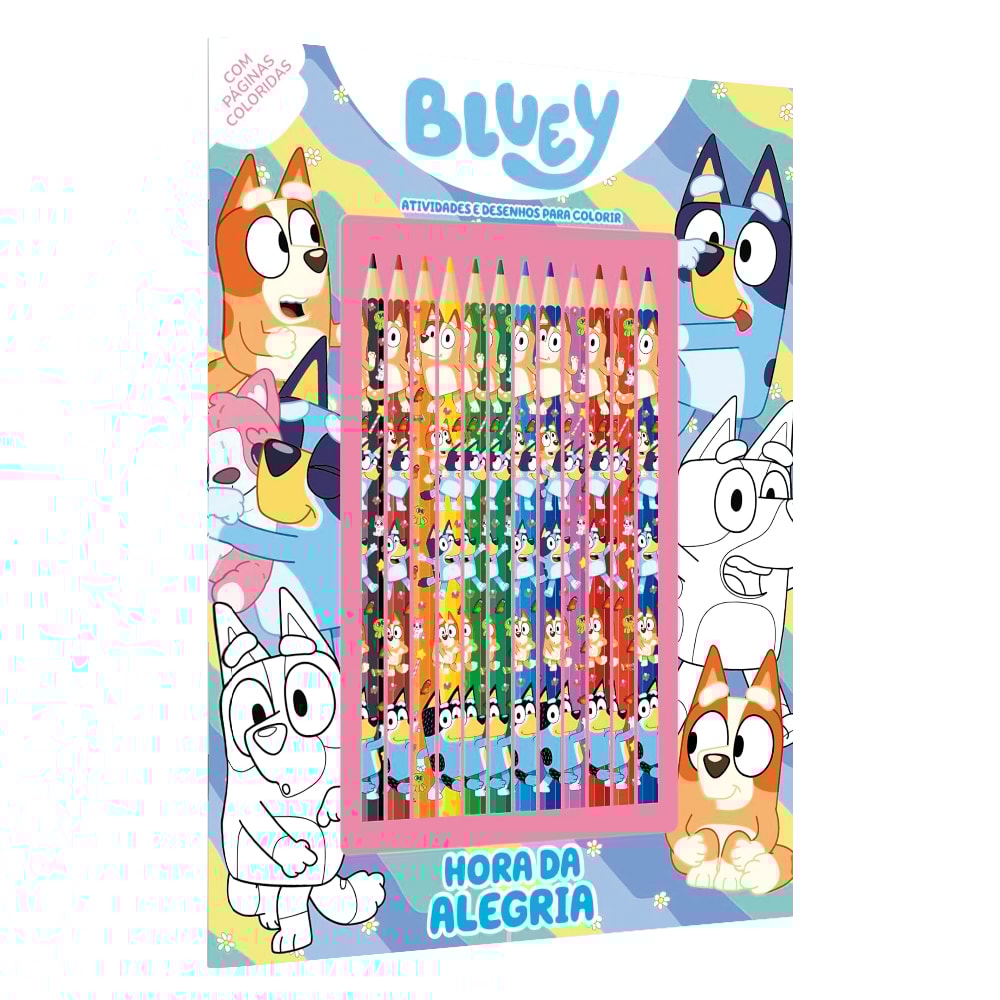 Bluey | Hora da Alegria | Atividades e Desenhos Para Colorir