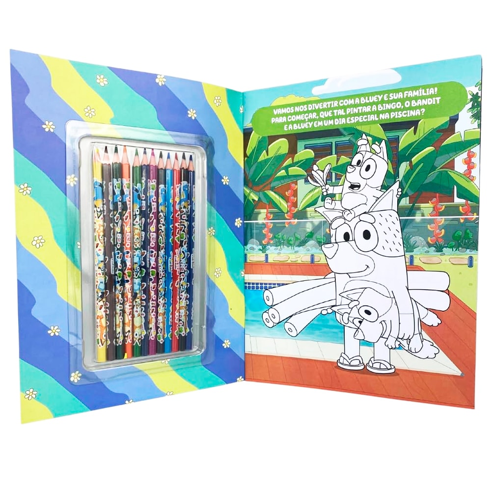 Bluey | Hora da Alegria | Atividades e Desenhos Para Colorir