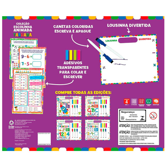 Coleção Escolinha Animada | Lousinha Divertida | Tabuada
