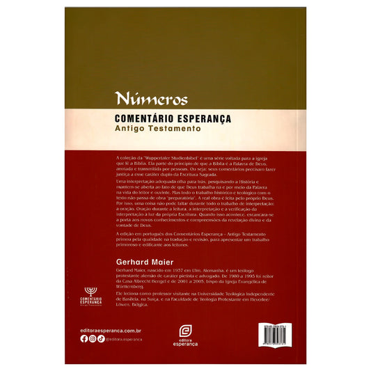 Números | Comentário Esperança | Antigo Testamento | Gerhard Maier