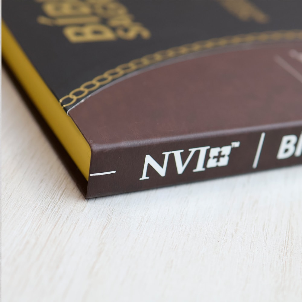 Bíblia Slim Large | NVI | Bicolor | Preto e Marrom