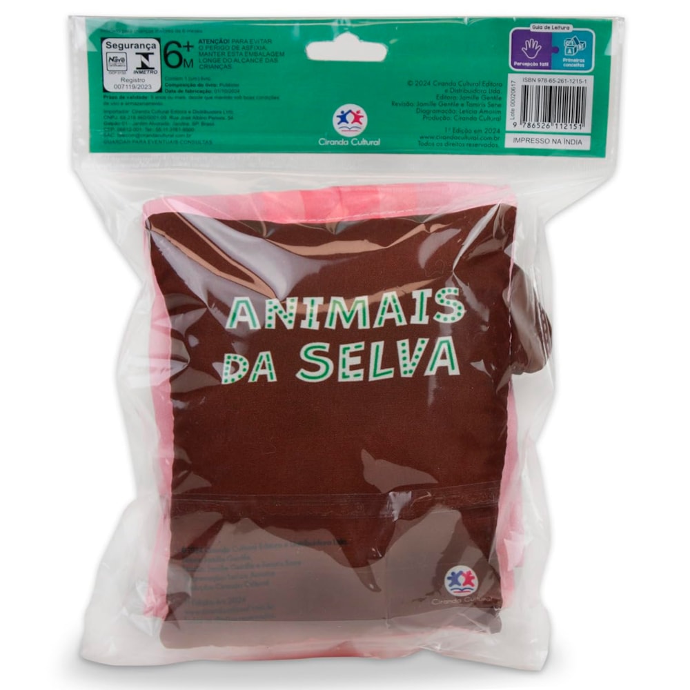 Animais da Selva | Livro de Pano