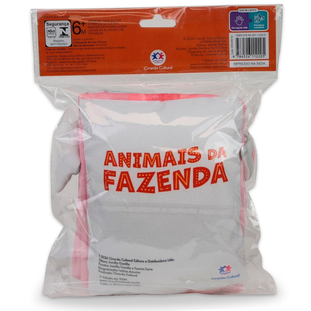 Animais da Fazenda | Livro de Pano