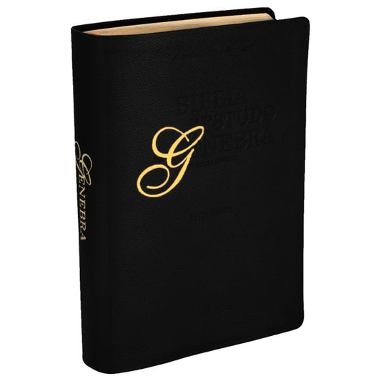 Bíblia de Estudo de Genebra | Letra Grande | Couro Legítimo