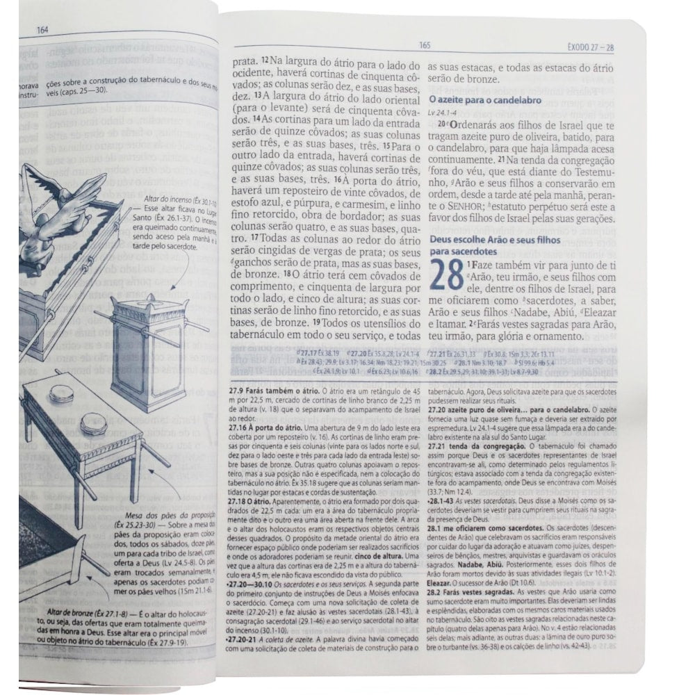Bíblia de Estudo de Genebra | Letra Grande | Couro Legítimo