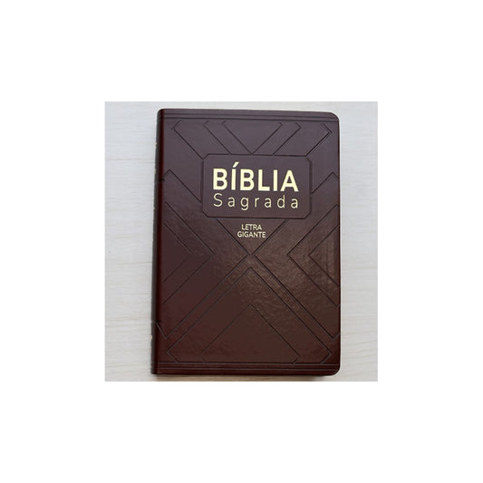 Bíblia Sagrada | NAA | Letra Gigante | Marrom | Com Índice