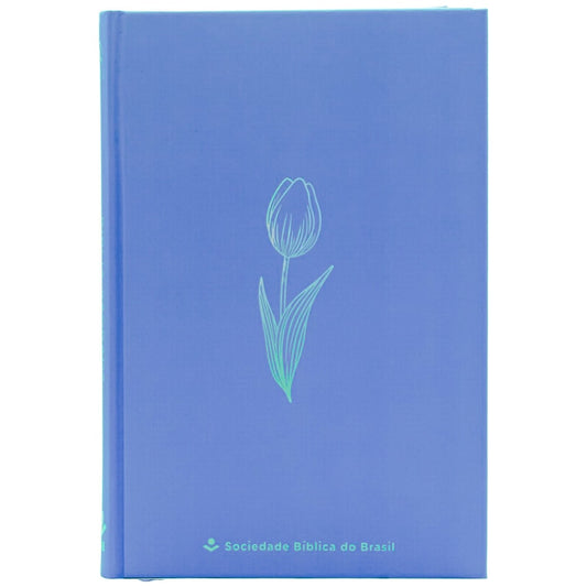 Bíblia Sagrada | NAA | Flower Blue | Capa Dura