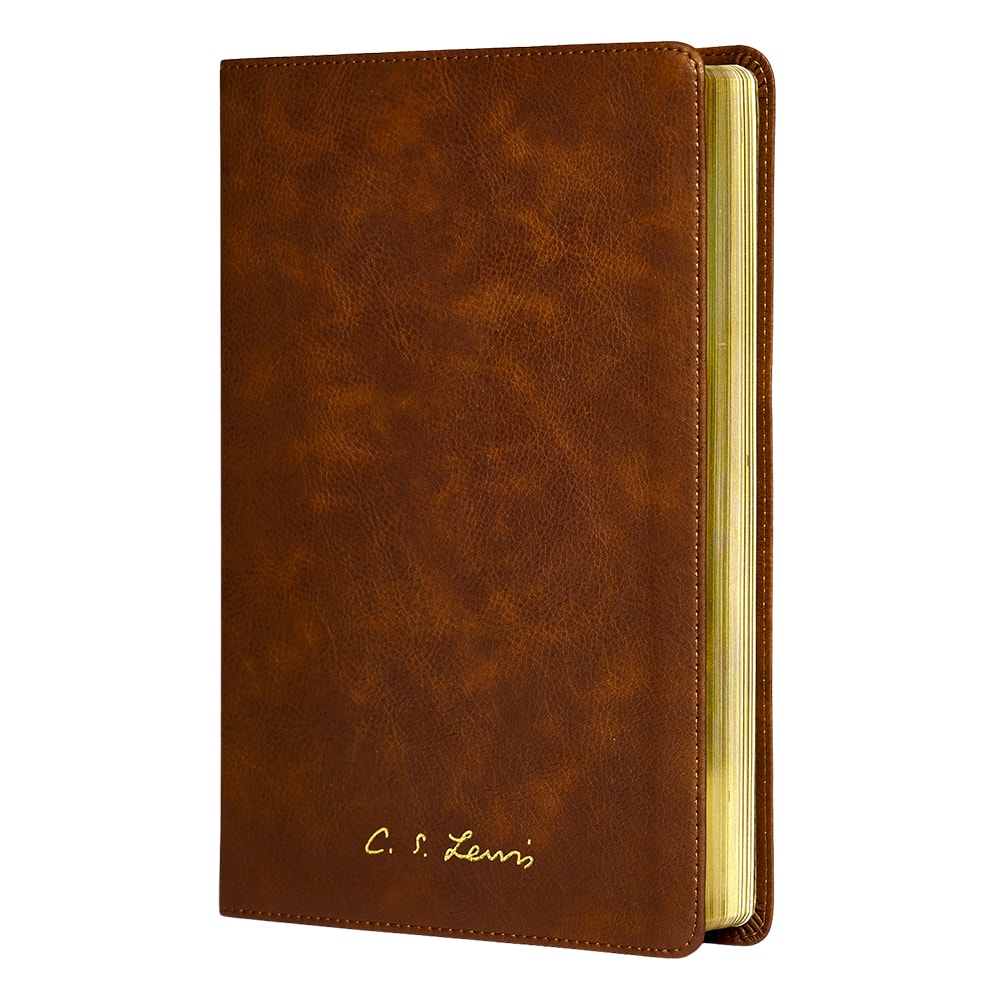 Bíblia C S Lewis | NVI | Couro-Soft Marrom | Leitura Perfeita